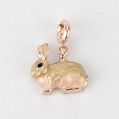 Enamel Rabbit Charm