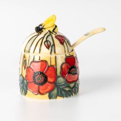 Yellow Poppy Honey Pot