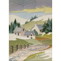 Long Stitch Seasons Winter cottage