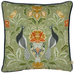 Chatsworth Peacock Cushion Sage