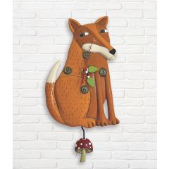 Foraging Fox Clock