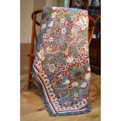 Red Strawberry Thief Throw