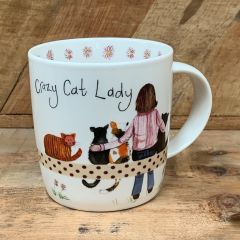 Bone China Crazy Cat Lady Mug