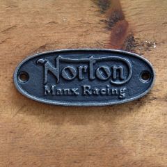 Antique Norton Manx Plaque