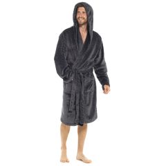 Mens Flannel Fleece Dressing Gown