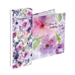 Set of Lilac Blush Address Book and Shopping List Notepad