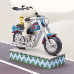 Snoopy and Woodstock Motorcycle Figurine