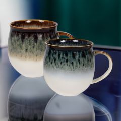 Reactive Glaze Set of 2 Mugs