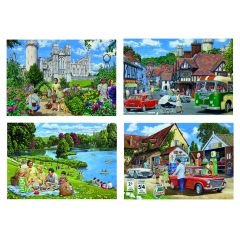 Set of 4 x Day Trip to Arundel 500-Piece Jigsaws