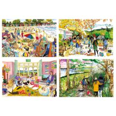 A Dog’s Life 4 x 500-Piece Jigsaws