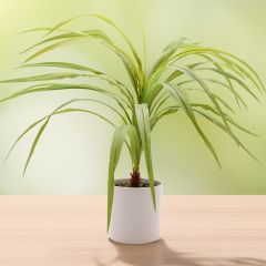 Faux Riverside Grass Potted Plant