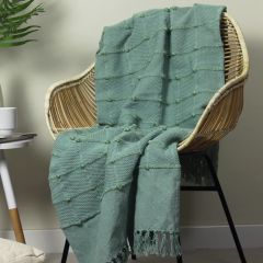 Motti Woven Seafoam Throw