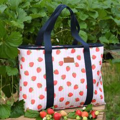 Insulated Shoulder Tote Strawberries