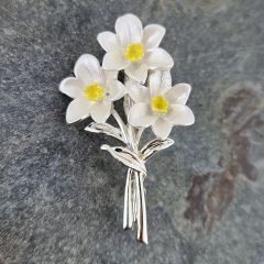 Narcissus Flower Brooch
