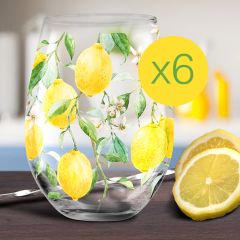 Set of Six Lemon Grove Glasses
