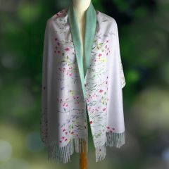 Wild Garden Border Pashmina