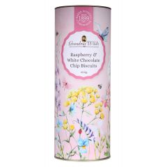 Raspberry and White Chocolate Biscuit Drum