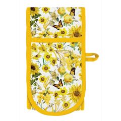 Yellow Butterflies Double Oven Gloves