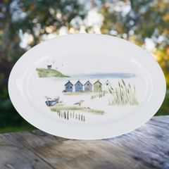 Beach Huts Bone China Platter
